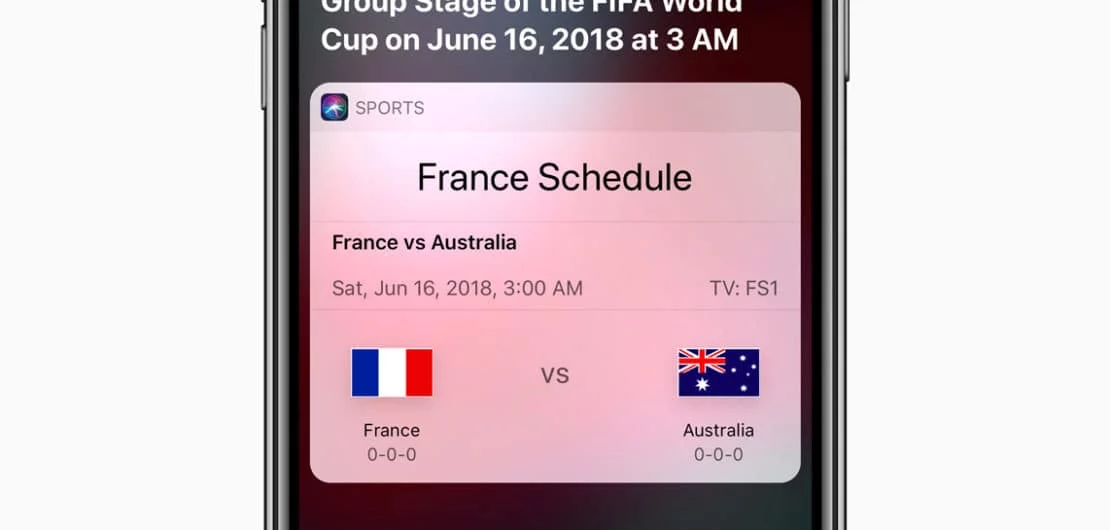 iPhone X Siri World Cup Soccer News