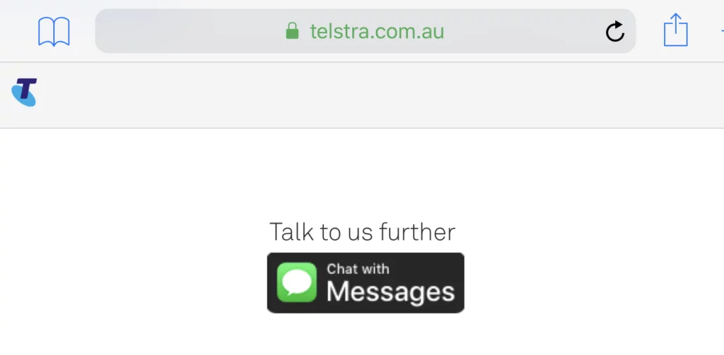 Apple Business Chat Telstra